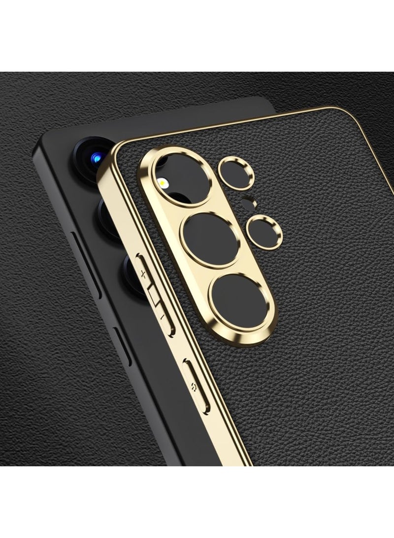 Adando for S26 Ultra Case, Galaxy S26 Ultra Case, Electroplating Precision Holes, Shockproof Mil-Grade Drop Protection Rugged Hard Thin Lightweight Cases for S26 Ultra Phone (Black) - Image 3